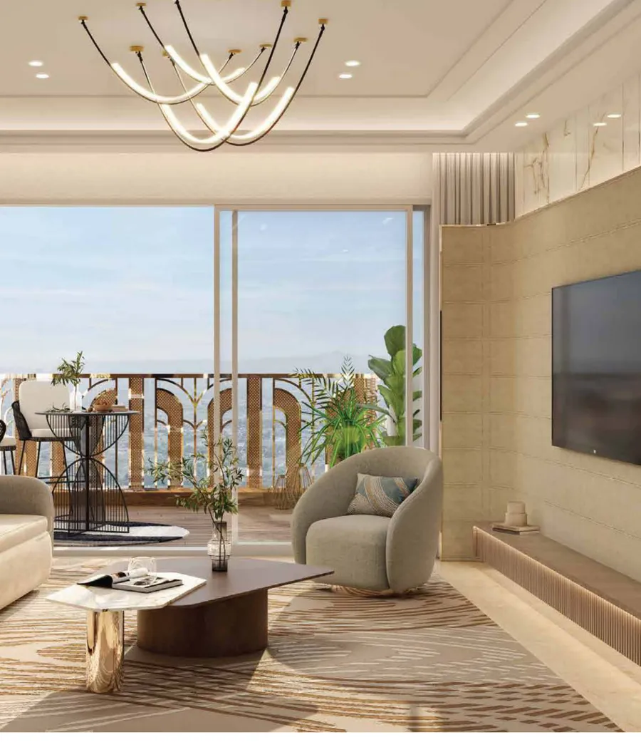 Living room at Lodha Magnus, Hinjewadi