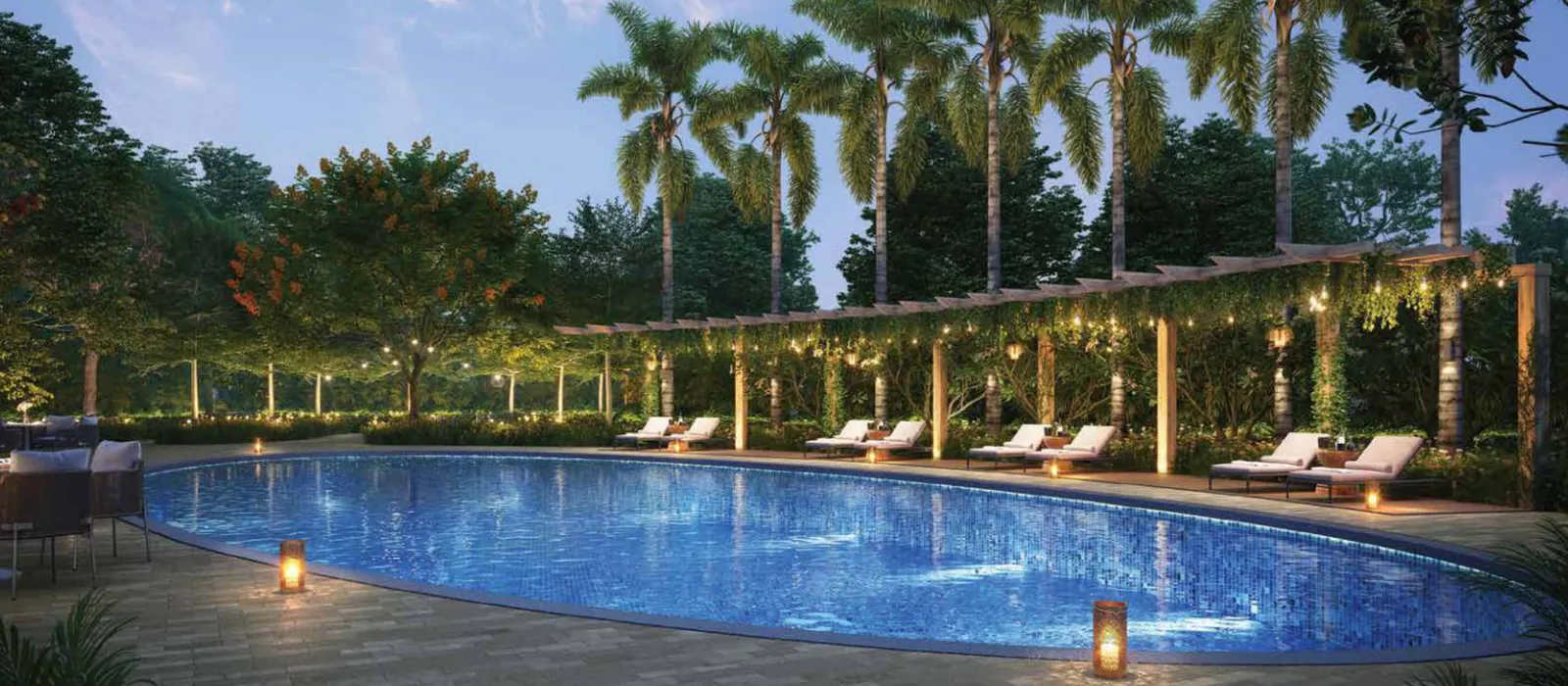 Swimming pool at Lodha Magnus, Hinjewadi