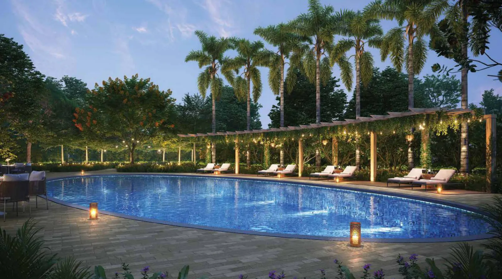 25 m lap pool at Lodha Magnus