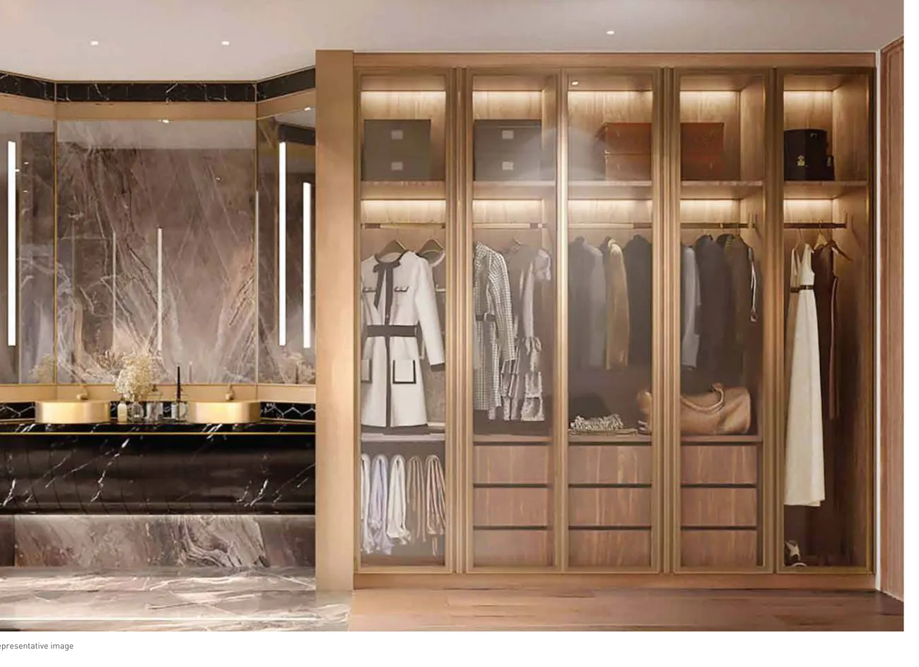 Walk-in wardrobe – Lodha Magnus
